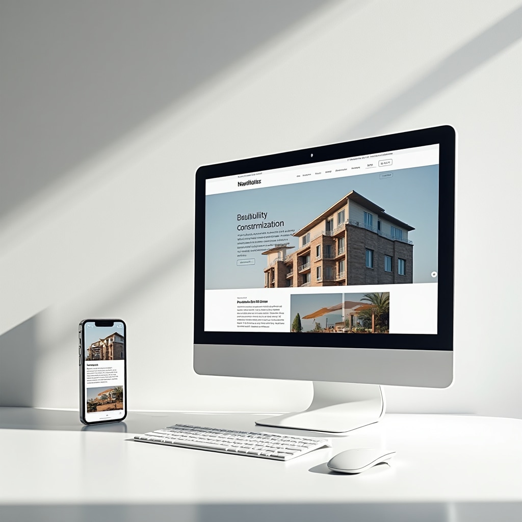 Clean website interface demonstrating clear information hierarchy and professional presentation