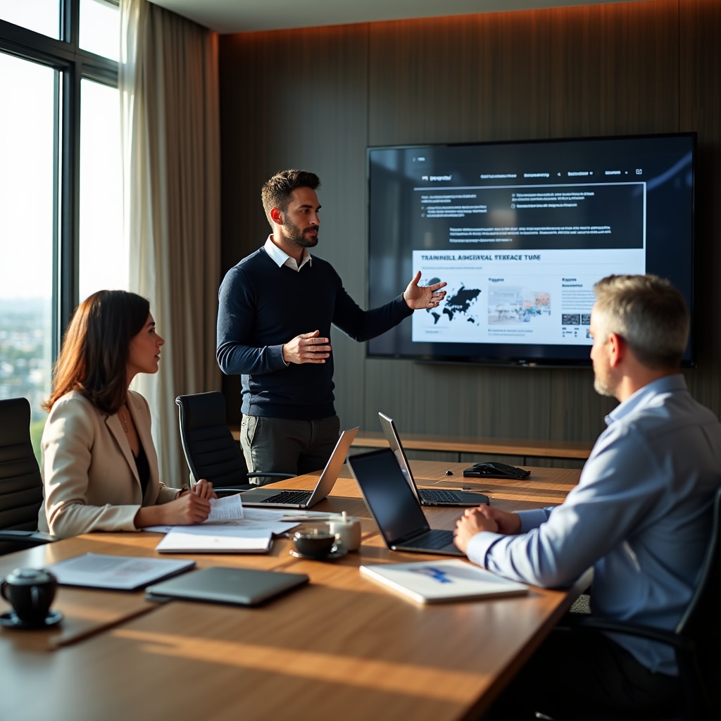 Project launch meeting with client training and documentation